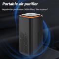 Car Air Purifier Home Hepa Filter Usb Cable with Night Light Black