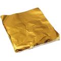 100pcs Square Chocolate Lolly Paper Aluminum Foil Wrappers Gold
