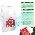 10 Pack 3d Airclean Bags Replacement for Miele Fjm Vacuum Bag
