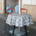 59 Inch Outdoor Tablecloth with Zipper Umbrella Hole for Patio Garden