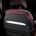 Car Chrome Silver Seat Back Trim Decoration Strips For-bmw X5 X6 X7