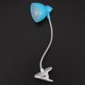 Led Book Light Flexible Mini Adjustable Clip-on Reading Lamps Blue