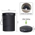 Car Trash Can,portable Garbage Bin,collapsible Rubbish Bin,black