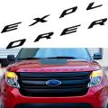 3d Letters Abs Front Hood Stickers for Ford Explorer ( Matte Black)