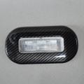 Front Rear Reading Lamp Stickers for Dodge Ram 10-15, Carbon Fiber