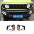 Car Front Fog Lamp Cover for Suzuki Jimny 2019-2022,abs Silver