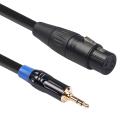 3.5mm Stereo Jack Audio Cable to Xlr (male) Audio Cable (0.3m)