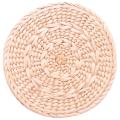 8 Pcs Natural Weave Placemats Round Braided Rattan Tablemats 7.9 In