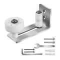 Barn Door Stopper Ground Guide Wall Guide Silver 8 Combinations