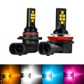 2pcs Car Highlight Fog Light H8/h11 3030 12smd Cold White