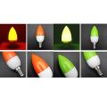 E14 Led Color Candle Tip Bulb, Color Candle Light,red