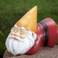 Dwarf Miner Resin Figurines Crafts Outdoor Waterproof Solar Gnome B