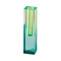 Rainbow Color Bud Vase Tabletop Glass Vases Acrylic Crystal Green