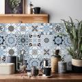 24pcs Tile Sticker Kitchen Wall Self-adhesive Wallpaper 3d Pattern-s