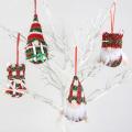 Christmas Decoration Gnome Faceless Doll Santa Knitted Plush