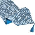 Blue Table Runner 72 Inches Jacquard Coffee Table Runner