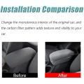 For Toyota Corolla 2019-2022 Car Carbon Fiber Armrest Box Pad Cover