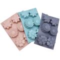 3pack Silicone Fancy Soap Molds -6 Cavity Handmade for Cupcake,muffin