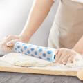Silicone Rolling Pin Non-stick Surface Roller Type Household Red