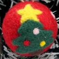 New 5cm Christmas Wool Ball Felt Poke Snowman Santa Claus Decoracion