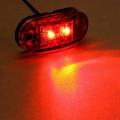5x Amber+5x Red Led Car Truck Trailer Rv Oval 2.5 Inch Marker Light