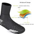 Gewage Outdoor Cycling Shoe Cover Thickened Reflective, Black M