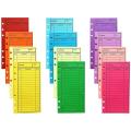 12 Budget Envelopes, Card Cash Envelope System, Various Colors