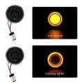 1pair 1157 Bullet-style Smoked Led Turn Signal Light Yellow+yellow