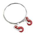 Rc Car Metal Tow Rope with Trailer Hook for Trx4 Axial Scx10 Red