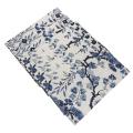 6 Pcs Blue White Flowers Placemat Coasters Cup Dish Glass Table Mat