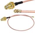 5 Pcs Fl Sma Coax Cable Pigtail Jumper Cable for Wifi Router Antenna