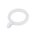 White Plastic Curtain Rings