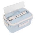 For Adults with 3 Compartment, 1500ml Lunch Box with Spoon & Fork