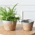 Seagrass Planter Basket Set Of 2 Indoor Outdoor, Plant Containers
