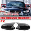 Car Black Rearview Mirror Cover For-bmw E90 E91 Pre-lci 2005-2007