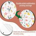 30pcs Sublimation Blank Earrings Mdf Board for Jewelry Diy Making