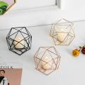 Candle Holder Set Of 2 Geometric Tea Lights Candle Holder for Home A