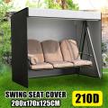 Garden Swing Cover 3-seater Hammock Sun Shade Waterproof Chair Cover