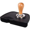 Coffee Tamper 58mm Stainless Steel Tool Set with Silicone Mat