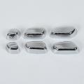 Car Seat Adjustment Button Panel Decoration Frame,abs Silver