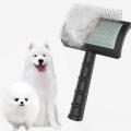 Firm Slicker Brush - Extra Long Pin Brush for Large Dog Pet (black)