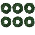 6 Pcs Green Artificial Pine Wreath for Fireplace Christmas Decoration