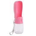 Dog Water Dispenser for Walking, Pet Water Bottle for Travel (pink)