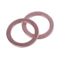 100 Pcs 10mm X 14mm X 1mm Copper Washer Seal Spacer Seal