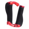 Bike Cycling Lock-on Handlebar Hand Bar End Grips Set-red