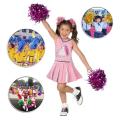 24pcs Cheerleading Pom Poms for Adults Kids Cheerleaders Party Purple