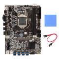 B75 Btc Mining Motherboard+thermal Pad+sata Cable Lga1155 8xpcie Usb