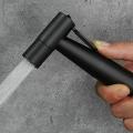 Black Handheld Toilet Sprayer Stainless Steel Bidet Sprayer Set