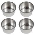 4pcs 51mm Pressureless Filter Basket Durable 4-cup Coffee Filter Cup
