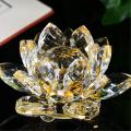 Yellow Crystal Flower Ornaments Crystal Lotus Interior(small)